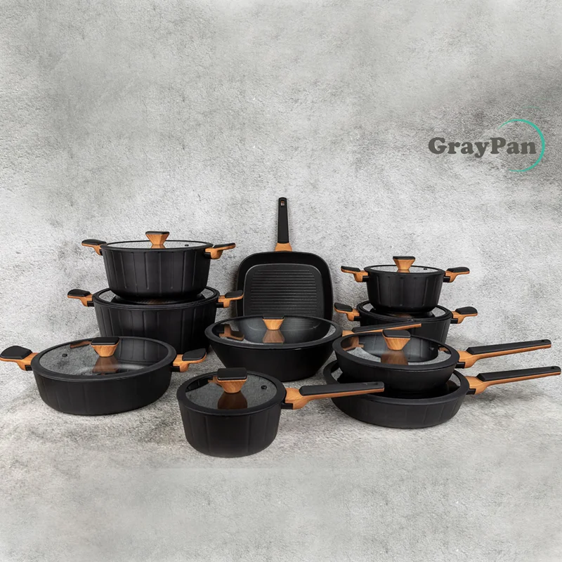 سرویس قابلمه گرانیتی 17 پارچه گری پن آلمان اصلی